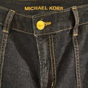 Michael Kors Women's Dark Blue Flare Jeans
